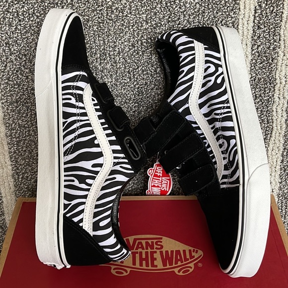 Vans Old Skool V Suede/Canvas Black/Zebra WMNS - Picture 12 of 16